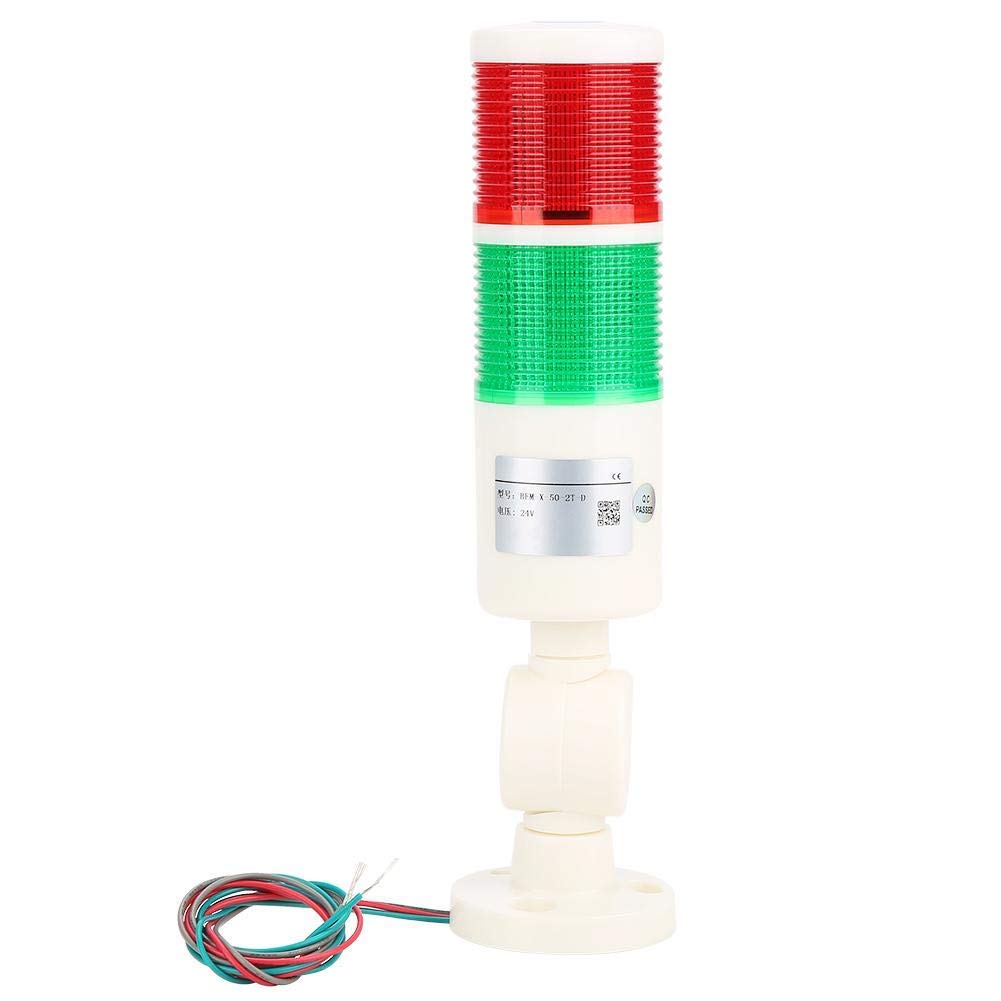 Hilitand BEM-50-2T-D 24V DC-LED-Anzeige Rotes und grünes Maschinen-Warnlicht als ABS-Metall-Warnsignal
