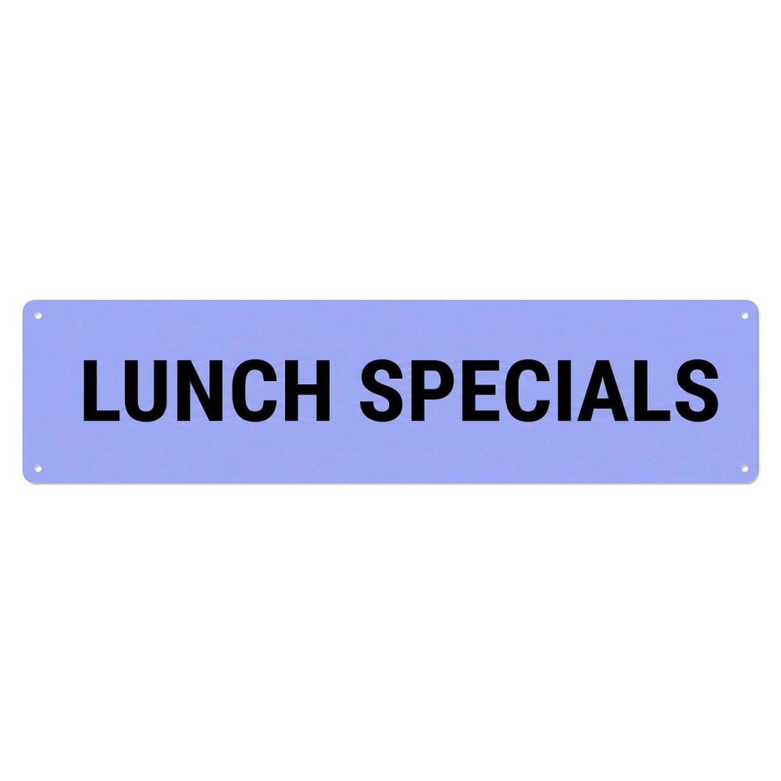 Lunch Specials Daily Menu Metal Tin Sign