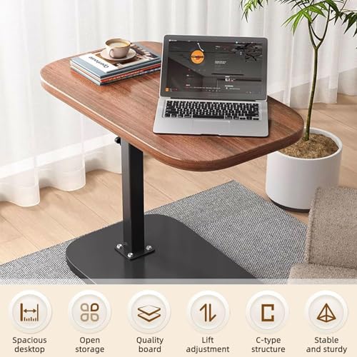 Mesa lateral en forma de C regulable de 45-80 cm y rotación de 360 grados 8