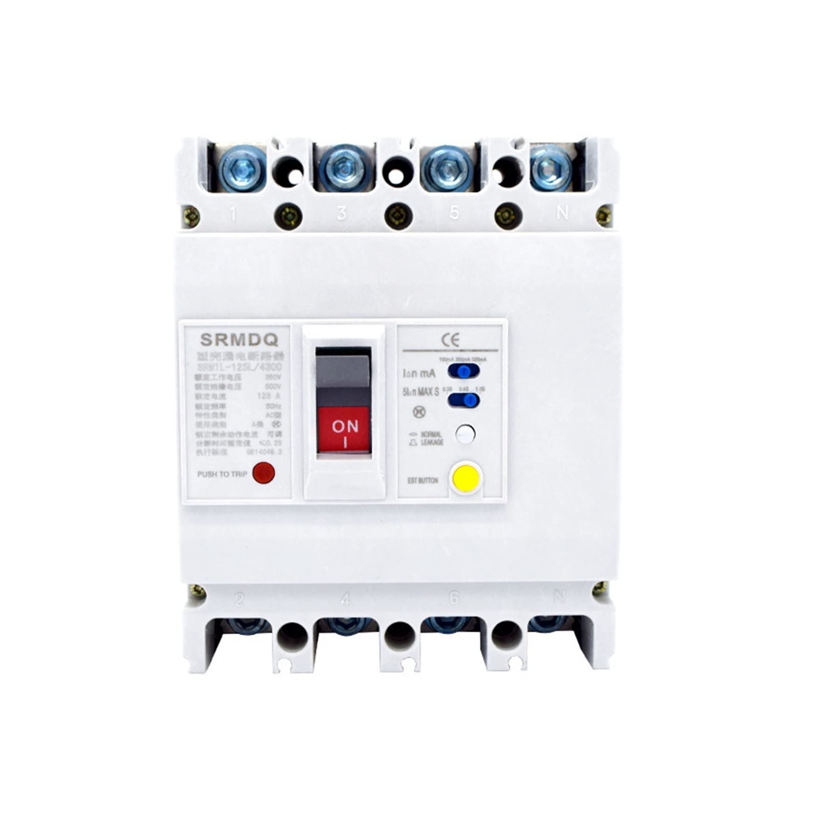 VDOQTLJT Plastic case Leakage Circuit Breaker CM1LE-100A225A250A400A Three-Phase Four-Wire Protection