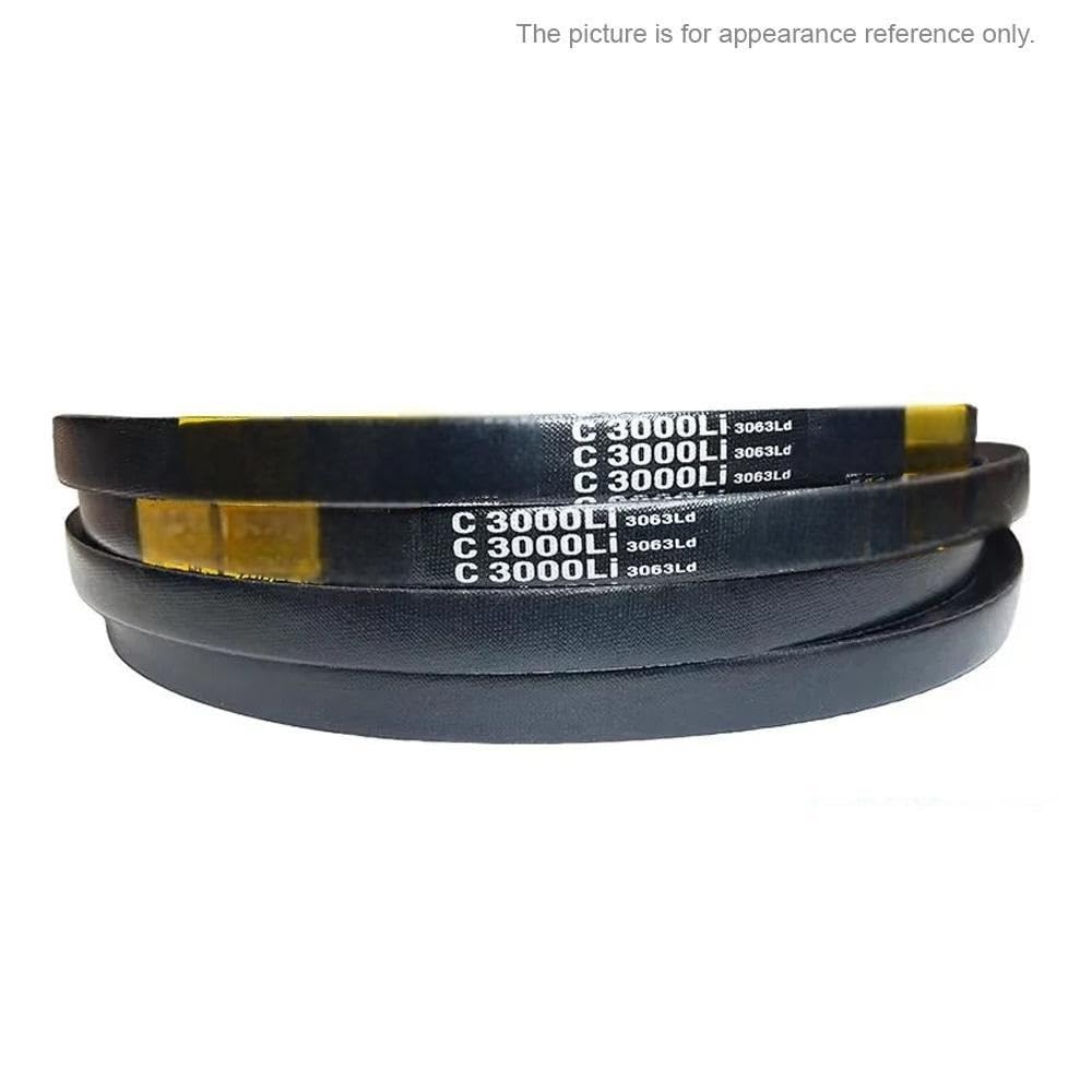 Courroie transporteuse industrielle en caoutchouc – 1 courroie trapézoïdale de type C, 22 mm de large, 7200 mm/7366 mm de longueur – Courroie de transmission robuste pour machines et équipements
