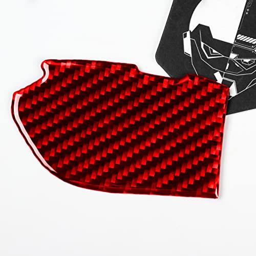Image of NVCNX Real Premium Carbon Fiber Door Inner Handle Bowl Cup Bottom Cover Car Interior Trim Accessories Compatible with Chevrolet Camaro 2010 2011 2012 2013 2014 2015 2PCS Red
