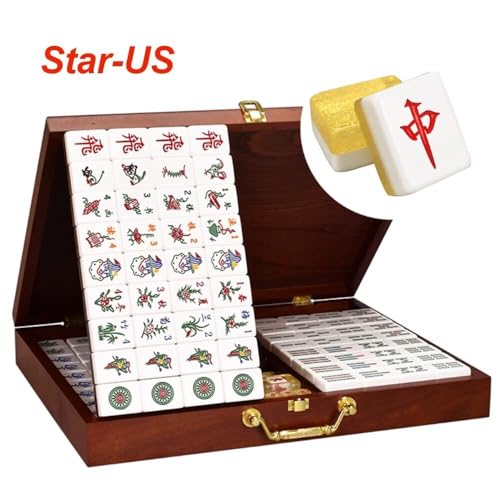 Set de Fichas Mahjong Cristal Dorado 1.45 Pulgadas miniatura 2