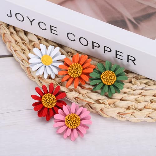 Image of PATIKIL Daisy Pin, Flower Women Brooch Lapel Pins Sunflower Suit Lapel Pin for Shirt Hat Cardigan Sweater Decorate Tie Tacks Pin Back Clutch Jewelry Gifts