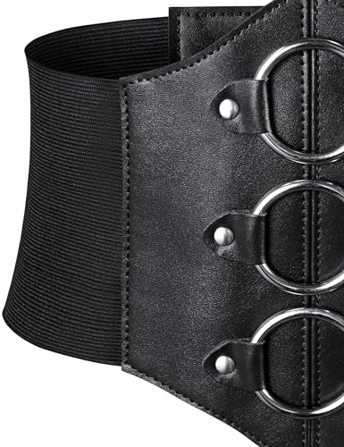 Women's Medieval Renaissance Lace-Up Tied Belt Elastic Steampunk Corset Belts Halloween Cospaly Costume Accessories3