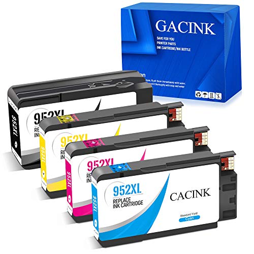 GACINK Compatible Ink Cartridge Replacement for HP 952 XL 952XL Combo Pack, use with OfficeJet 8710 8720 7740 7720 8210 8215 8700 8702 8715 8725 8727 8728 8730 8740 Printer (4 Pack)