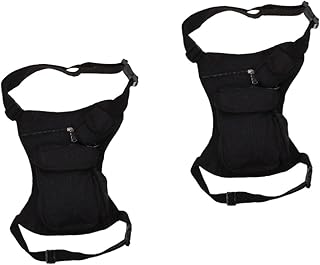 2 Peças Pochete Esportiva Bolsa De Cintura Bolsa De Perna Carteira De Cintura Para Viagens Ao Ar Livre Bolsa De Coxa Bolsa De Cinto Para Mulheres Bolsas De Quadril Para Mulheres