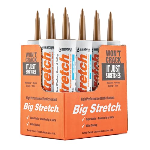 Sashco Big Stretch Acrylic Latex 10.5oz Woodtone x12 miniatura 1