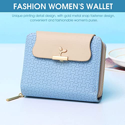 Image of PALAY Mini Wallet For Women PU Leather Purse with Zipper Bifold Card Coin Holder Cash Bag Clutch Wallet Fashion Women Wallet Purse Gift Small Wallet for Girl