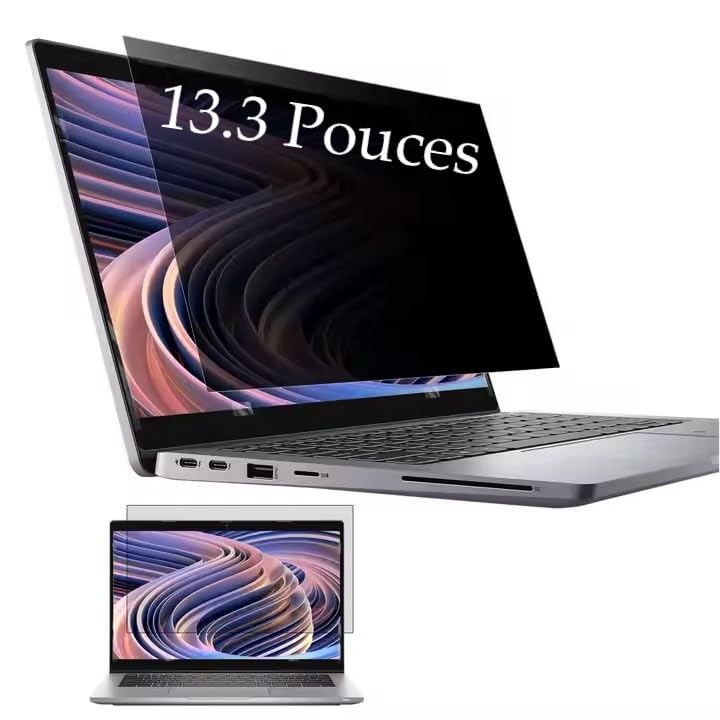 Protector de pantalla antiespía de 13,3" con película antiluz azul para cuidar tu vista
