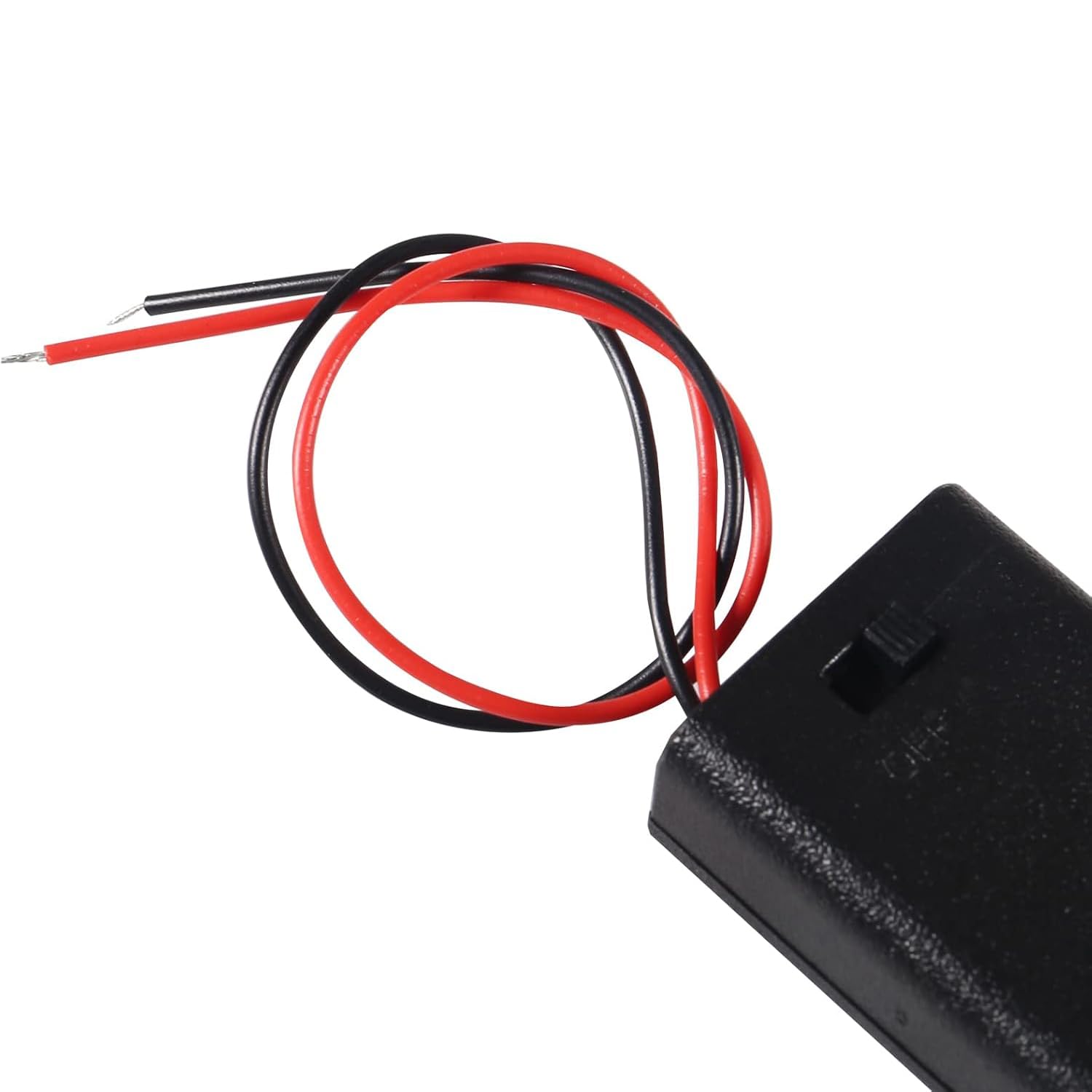 BKAEIMSTWR 8PCS 2AAA Battery Holder with Switch and Screws, 2 x 1.5V AAA Battery Holder Case with Wire and ON/Off Switch and Cover