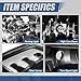 Auto Dynasty Quad Headlights Assembly Compatible with 2009-2010 Dodge Ram 1500-3500 New Body, 2011-2018 Ram 1500-5500, Halogen Headlamps Replacement, Left and Right Side, Black Housing Clear Corner