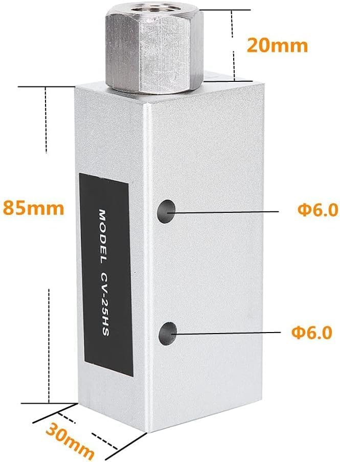 Akozon Premium Quality CV-25HS Pneumatic Air Exhaust Vacuum Generator Ejector With Efficient Silencer - Ideal For