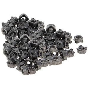 MroMax 100 Stück M4 Schweißmuttern Vierkant