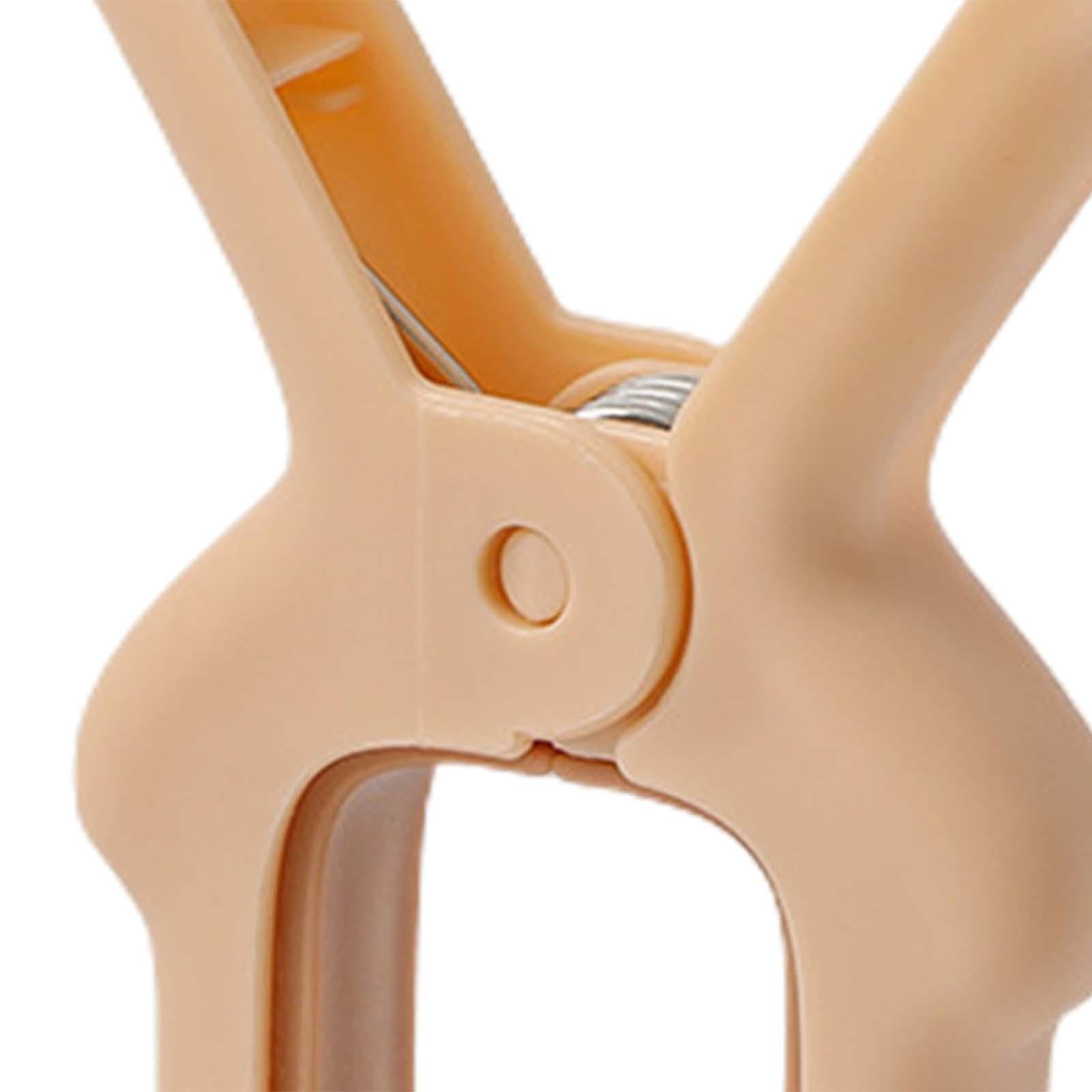 Handtuchhalter, 5 Stück, Strandtuch-Clips, Wäscheklammern, Balkon, winddichter Clip, winddicht, Wäschetrockner-Clip, Handtuchhalter für Steppdecken, Decken, Hellrosa