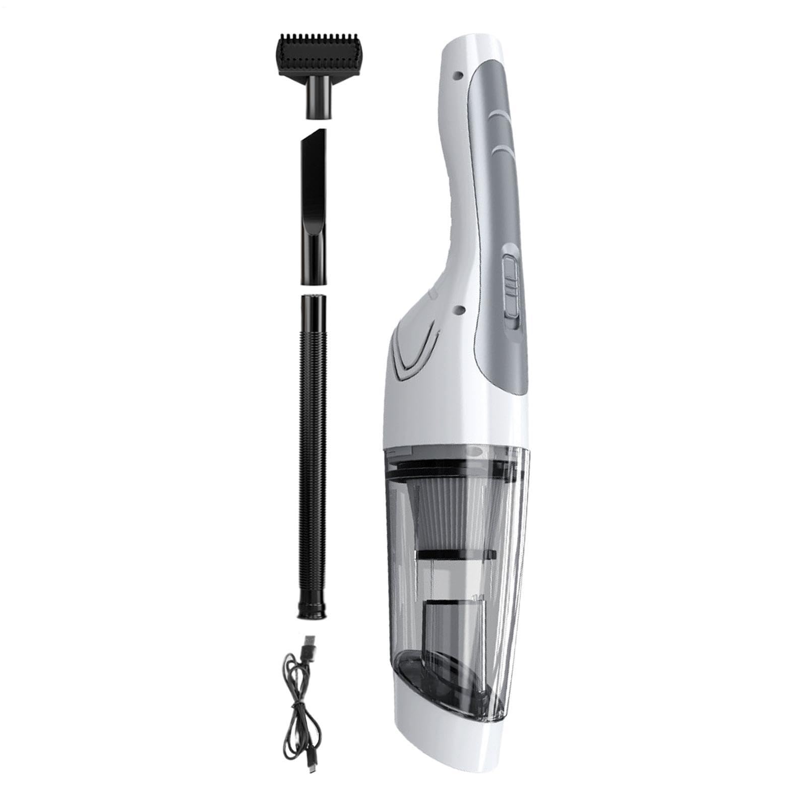 Aspirador de coche Limpiador Potente pelo de animales | Aspirador inalámbrico para coche y limpiador de alfombras para cocina, dormitorio, salón, sofá, oficina, interior