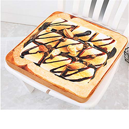 Preisvergleich Produktbild MYYXGS Lebensmittel PlüSchtier Dauerhaft Toastbrot Spielzeug Spielzeug Set PlüSchtier Brot Scheibenkissen Katze Haustier Matte 60Cm