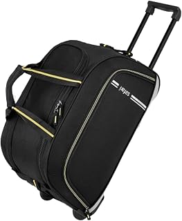 Safari Eden Polyester Duffle Bag Trolley 5 Years Warranty (65 Cm, Black), 33 CM Price In India