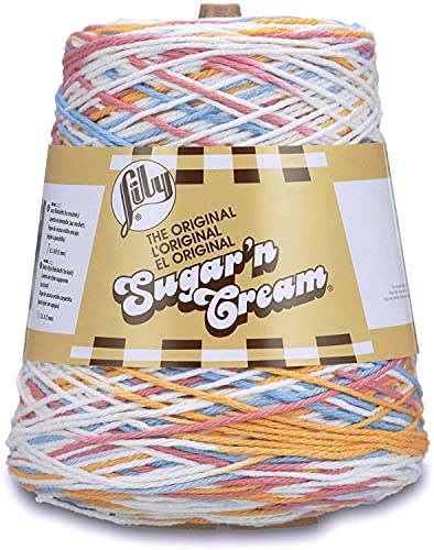 Image of Lily Sugar N Cream Cones Kitchen Breeze Yarn - 1 Pack of 14oz /400g - Cotton - #4 Medium - 706 Yards - Knitting /Crochet