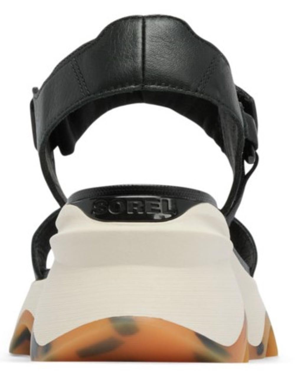 Sorel Kinetic Impact Sandali alti da donna con cinturino a Y, Gesso nero, 41 EU