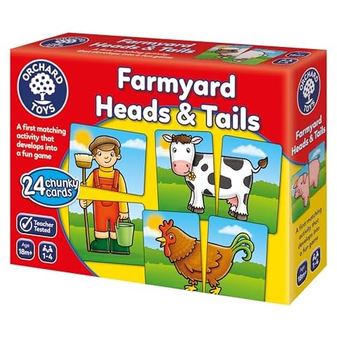 Orchard Toys Farmyard Heads & Tails Matching Game Cover