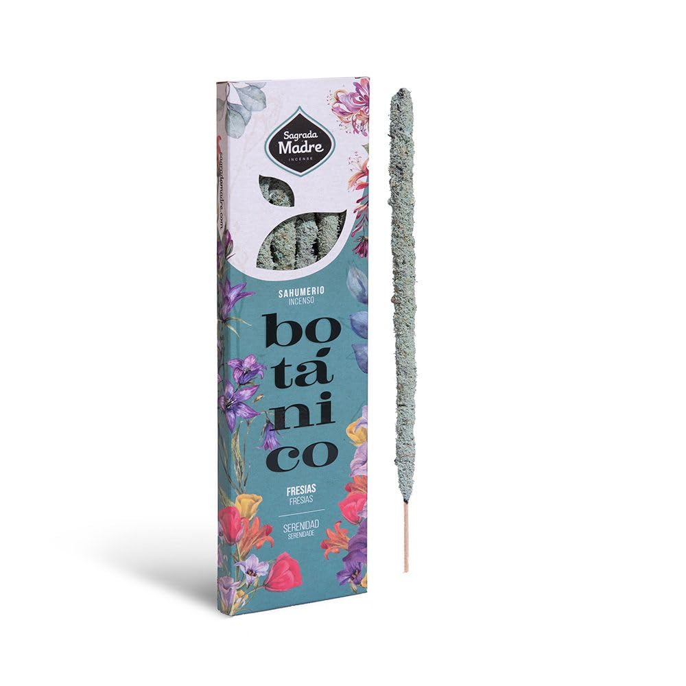 Sagrada Madre Organic Natural Colors - Botanical - Freesia. Incense Sticks