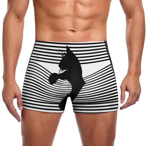 Swim briefs homme chat noir pour vos vacances à la plage et piscine