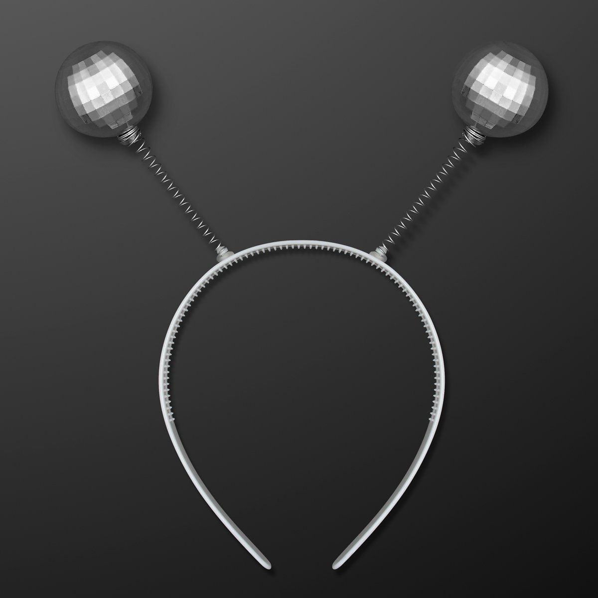 FlashingBlinkyLights Set of 12 Disco Ball Head Boppers Headband (NON-Light Up)