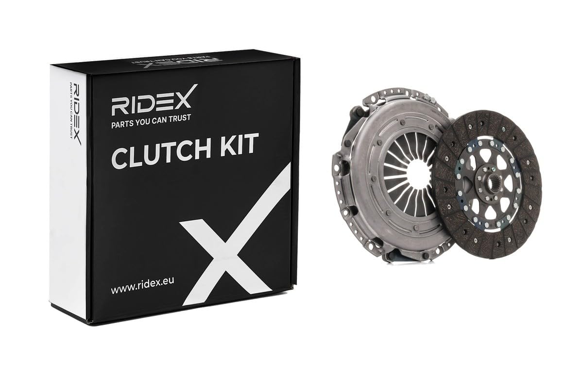 RIDEX 479C0195 Kit de embrague con placa de apriete de embrague con plato de embrague sin cojinte de desembrague se requiere herramiente especial para montaje Revisar/sustituir volante doble masa