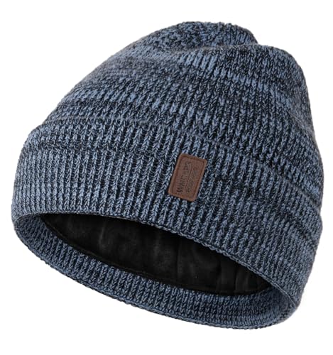 Image of Wmcaps Winter Beanie for Men Women, Fleece Lined Beanie Soft Warm Knit Hat Ski Stocking Cuffed Cap