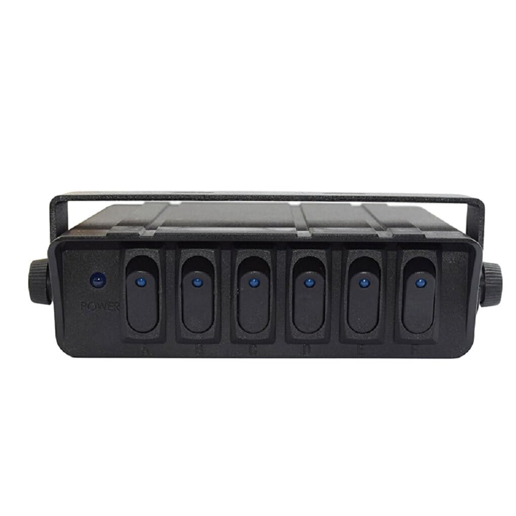 VUIUYOIES Interruptor basculante práctica Caja de Interruptor de Encendido/Apagado con Amplia Gama de selecciones indicador de luz LED Compatible Duradero, Azul