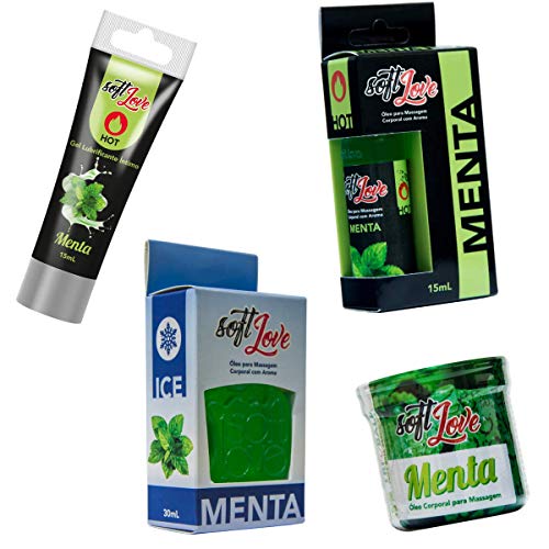 KIT SENSUAIS ERÓTICO PRAZERES E SENSAÇÕES MENTA PARA AQUECER RELACIONAMENTO