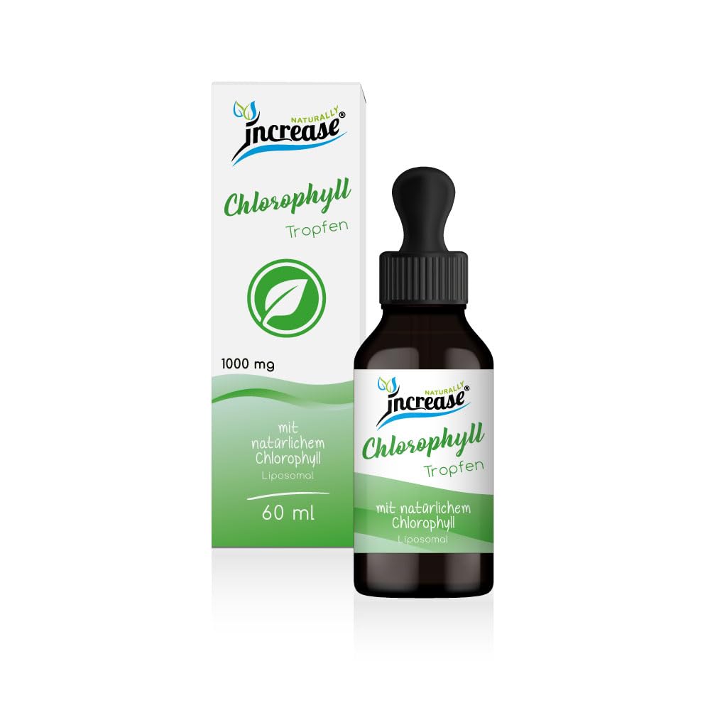 Liposomale Chlorophyll Tropfen hochdosiert - (30.000mg Chlorophyll pro Packung) 1000mg Chlorophyll pro Tagesdosis - MCT Öl -Hohe Bioverfügbarkeit