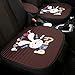 Sanqing Funda para Asiento de Coche, diseño de Dibujos Animados y cómodas Fundas de Asiento de Coche de algodón y Lino, Universal para Las Cuatro Estaciones, 5 Asientos y 7 Asientos, Negro, 1PACK