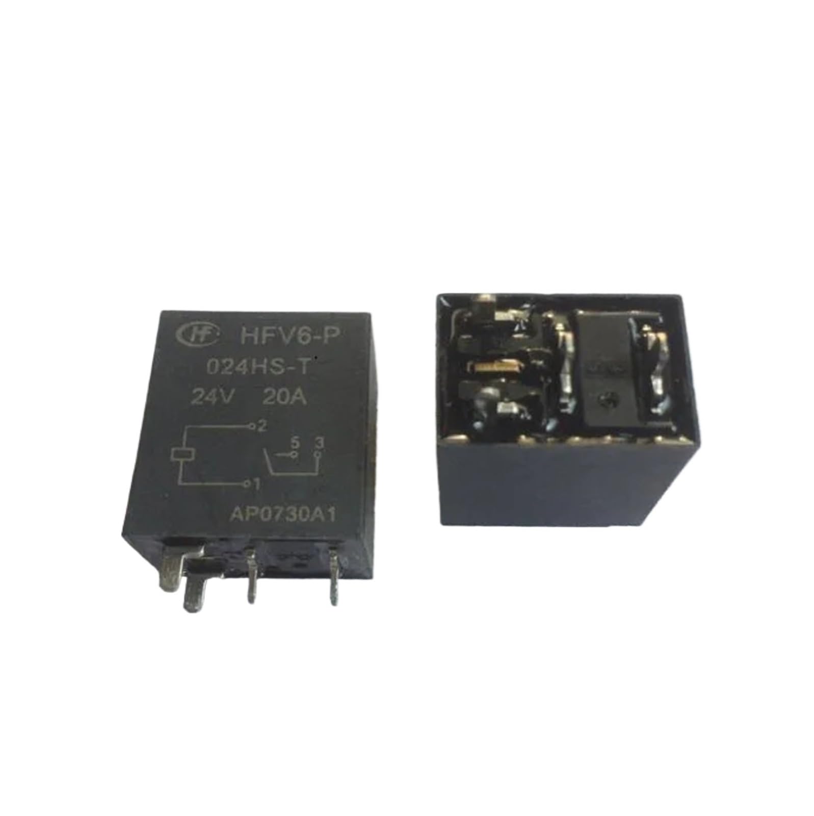 OSHZIKJII 24V relay HFV6-P-024HS-T 24VDC DC24V 24V 4PIN(5PCS)