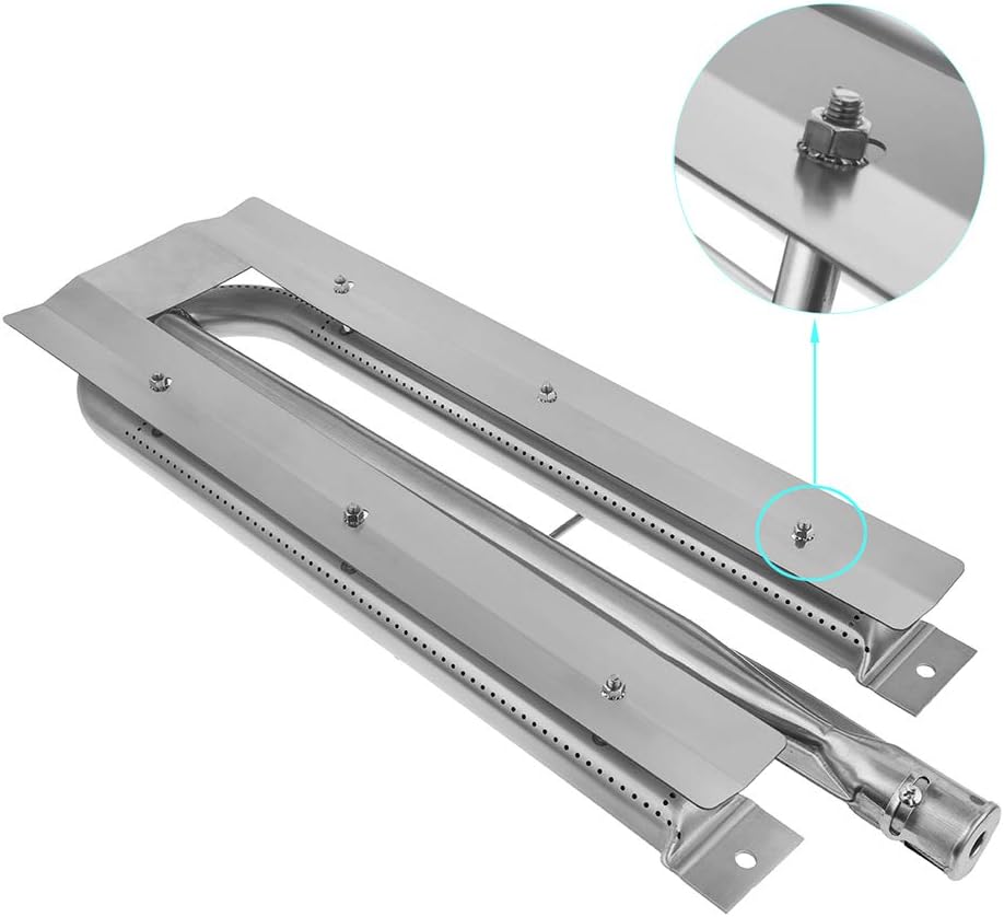 PETKAO 21 7/8" Viking Grill Burner Replacement for Viking 316-911, VGBQ 30, VGBQ 41, VGBQ 53 in T Series, VGBQ300-2RT/E, VGBQ3002RE, VGBQ030-2T, VGBQ3002RE1, VGBQ3002RT, Stainless Steel, 3PCS : Patio, Lawn & Garden