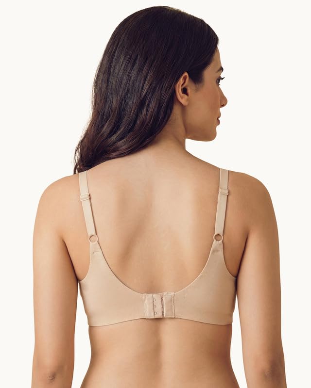 Image of Tweens Cotton Padded Bonded Bra for Women | Full Coverage Wire-Free Bra | Seamless No-Dig Comfort | Breathable Cotton | Elastic-Free Bottom Band & Side Wings | Pack of 1|