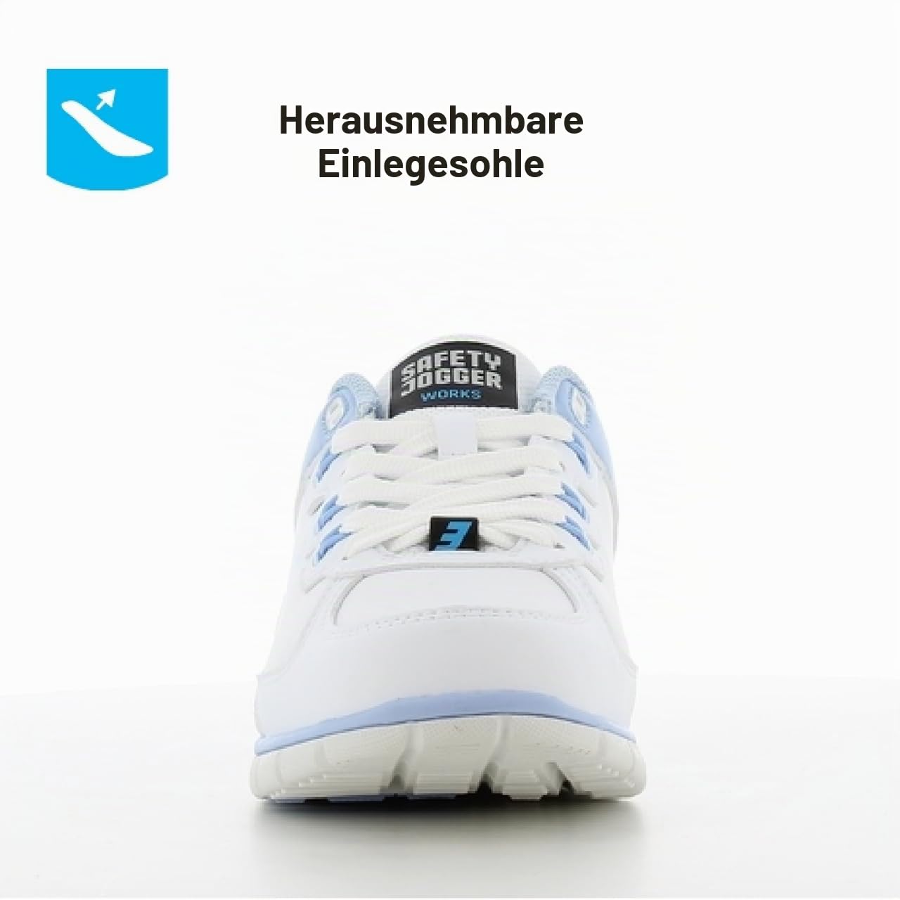 Oxypas Damen Sunny Sicherheitsschuhe, Weiß (lbl), 40 EU (6.5 UK)