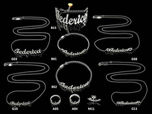 NOMISSIMO Collana con Nome Federica in Argento 925...