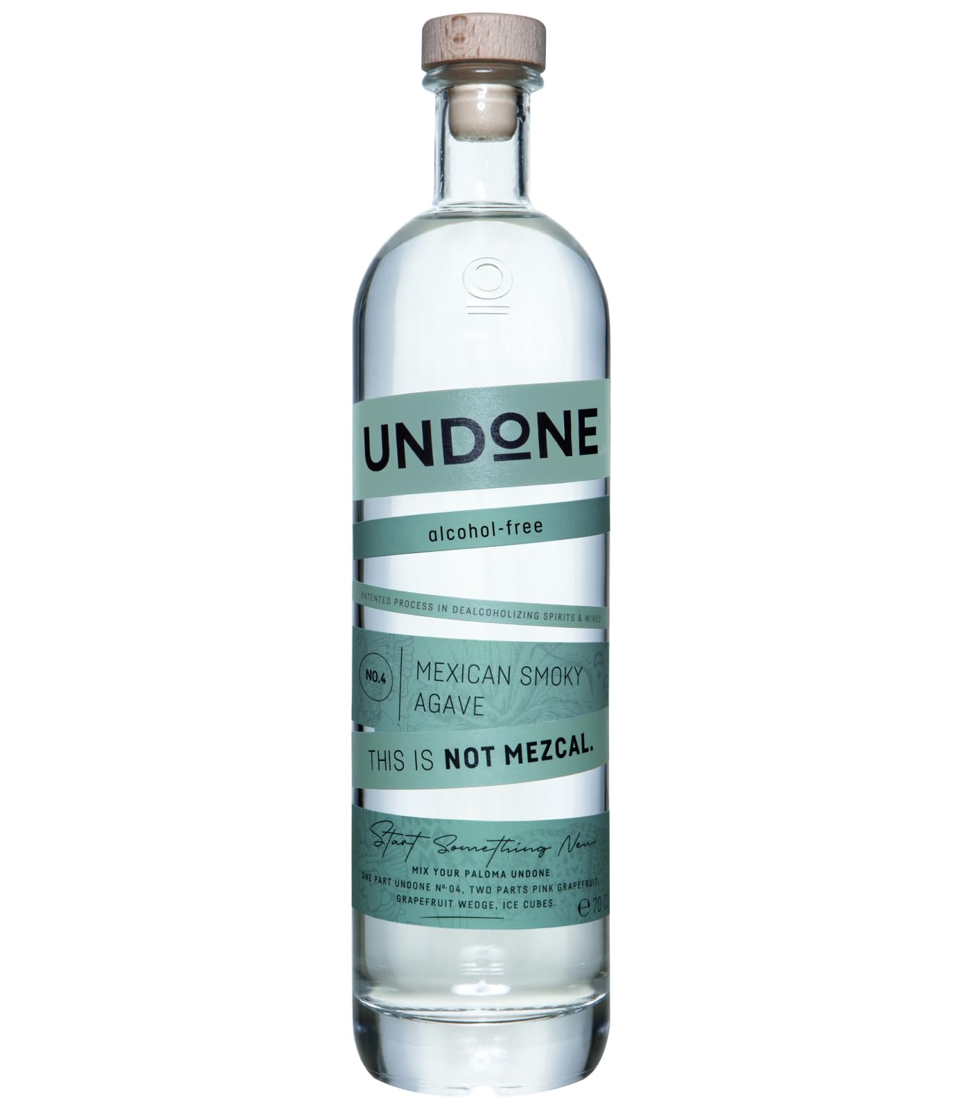 UNDONE Mexican Smoky Agave - Not Mezcal · 700ml · Alkoholfreier Tequila mit authentischem Geschmack · Natürliche Inhaltsstoffe · <0,3% Alkohol