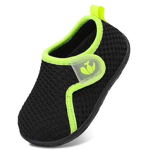 Image of FEETCITY Baby Boys Girls First Walking Shoes Infant Sneakers Crib Shoes Breathable Lightweight Slip On Shoes