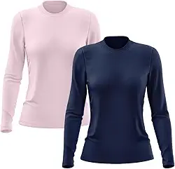 Kit 2 Camisetas Feminina Manga Longa Proteção Solar UV 50