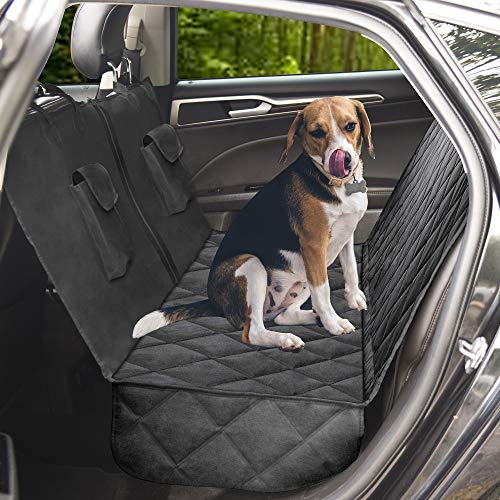 JACO ProtectPro Dog Car Seat Cover - Heavy Duty, Waterproof, and Scratch Proof Back Seat Protector - Travel Pet Hammock for Car, Truck, and SUV - Universal Fit
