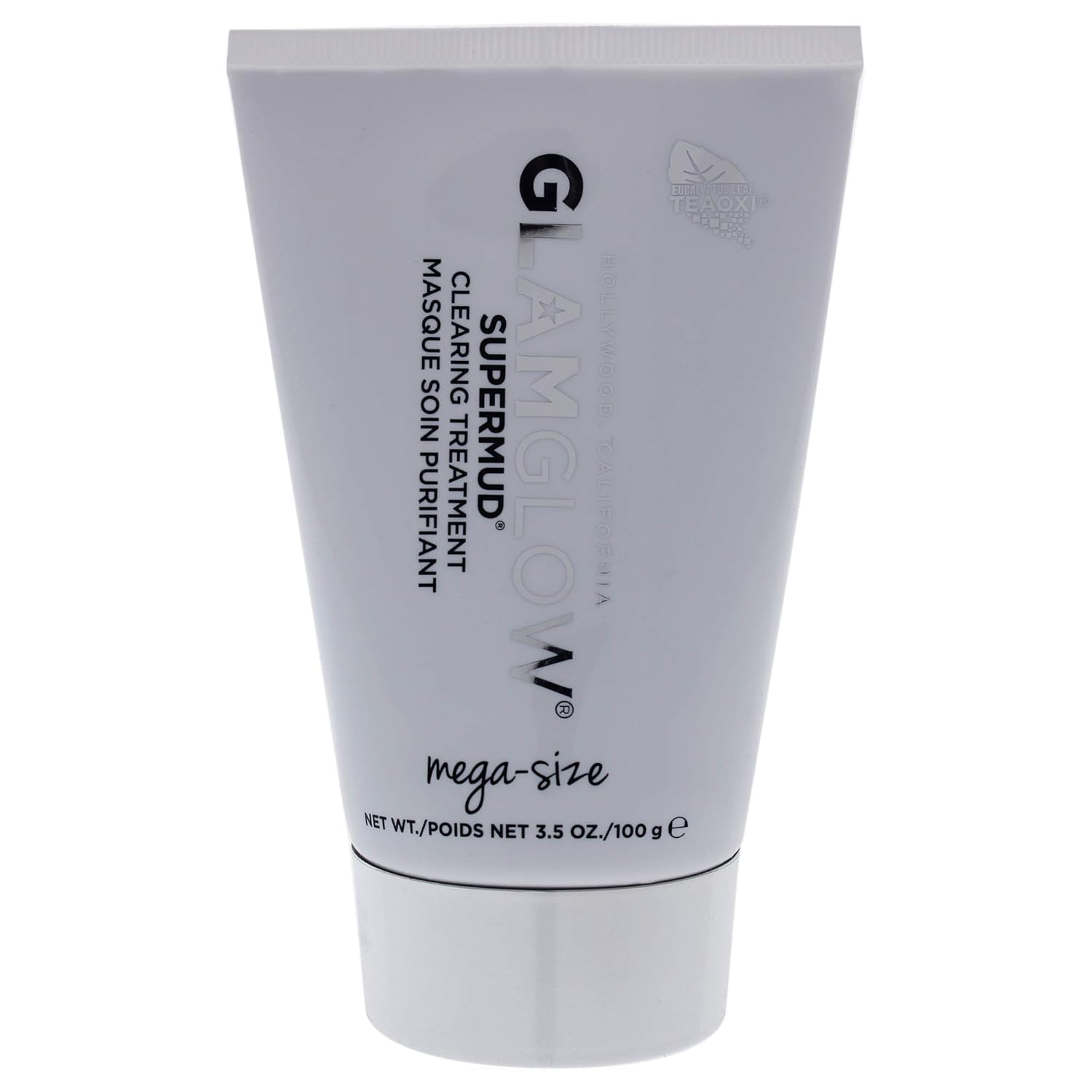 SUPERMUD Instant Clearing Treatment Gesichtsmaske | Klärende Gesichtsmaske für zu Akne neigende und fettige Haut zur Porenverfeinerung | Aktivkohle, BHA & AHAs