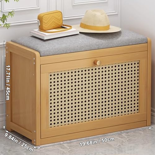 Banc à chaussures compact pour petit espace et entrée étroite