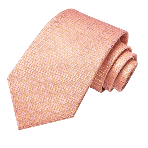 Image of Hi-Tie Mens Paisley Floral Striped Ties Set Silk Necktie and Lapel Pin for Men Pocket Square Cufflinks Set Business Wedding