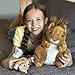 MaoGoLan 4Pcs Squirrels Plush Toys with 3 Baby Squirrels, Realistic Stuffed Animals for Small Hand, Adorable Squirrel Plushie Gift for Forest Animal Lover,Girls,Boys,Kids,Baby Shower,Brown
