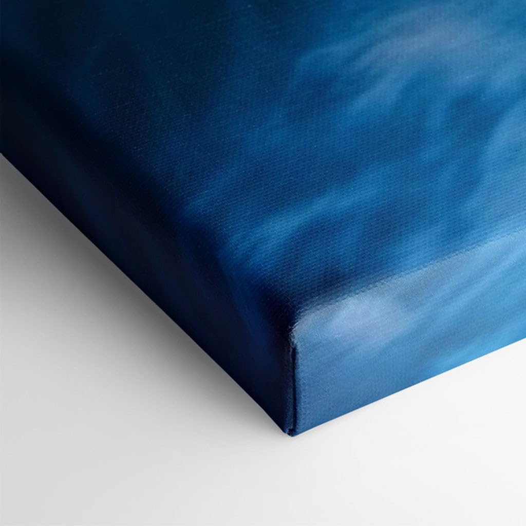 Canvas for Living room. Sunset Symphony: A Vivid Seascape Where Sky Ablaze Meets Ocean's Rush, 27 x 18 inch Canvas Wall Art - Beach Sunsets And Sunrises - Modern Home Decor