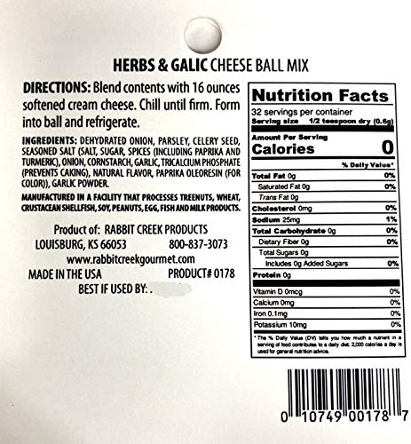 Rabbit Creek Savory Cheeseball Mix Variety Pack of 3 – Spinach Delight, Blue Cheese Buffalo Wing, and Herbs & Garlic Cheeseball and Appetizer Mix - Thumbnail 5