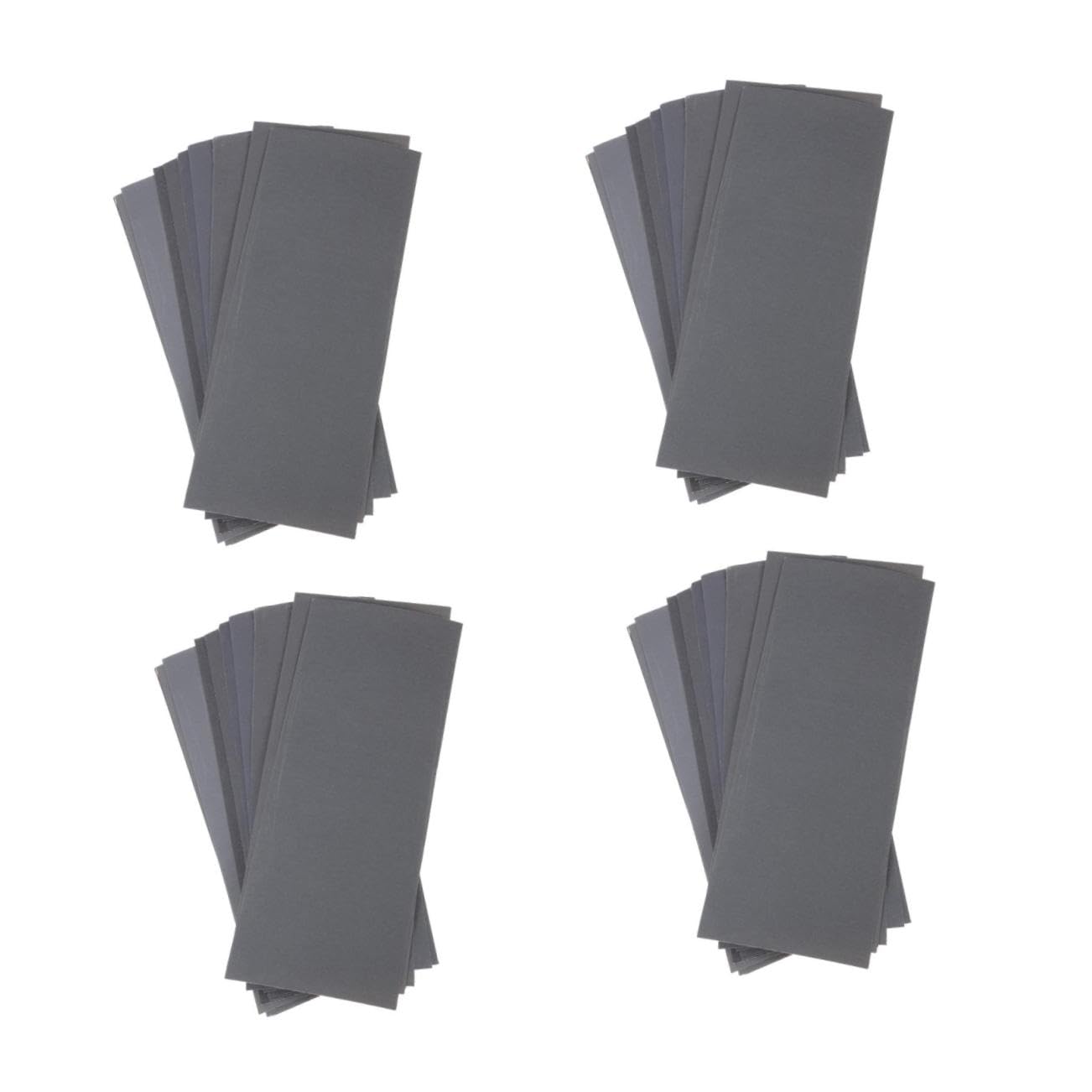 Gadpiparty 4 Set Impermeabile Assortimento Abrasivo Levigatura Assortito Macinare Assortita Bagnata 12 Fogli*4
